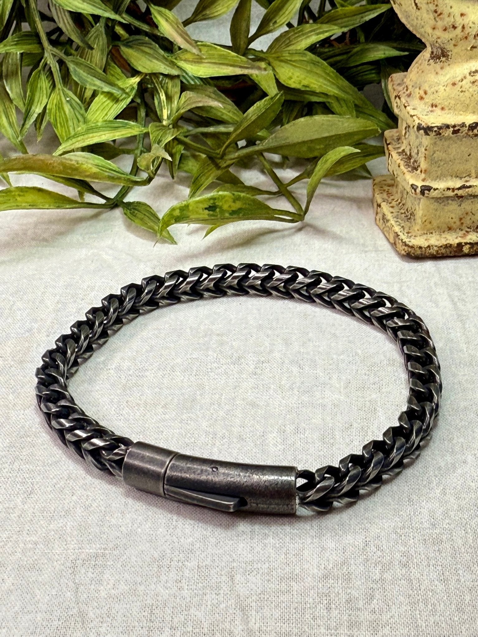 Snake Chain Stainless Steel Bracelet - Vintage Vault Boutique