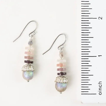 Water Lily Simple Earrings E024 - Vintage Vault Boutique