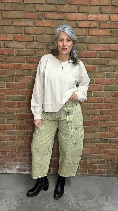 Taupe Long Sleeve Top