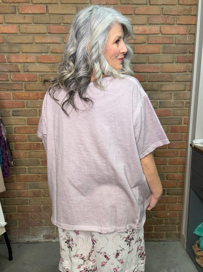 Solid Distressed T-Shirt