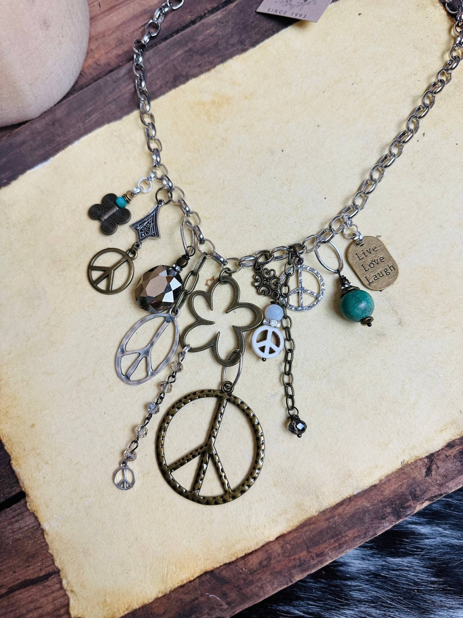 Gypsy Junk Originals Peace Necklace - Vintage Vault Boutique