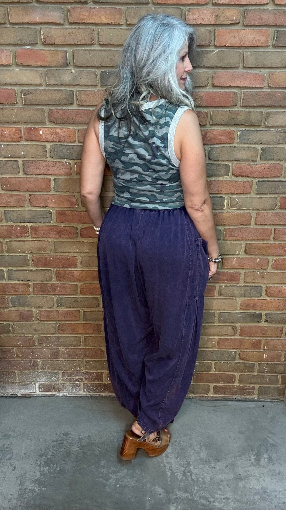 Camo V-Neck Tank Top - Vintage Vault Boutique