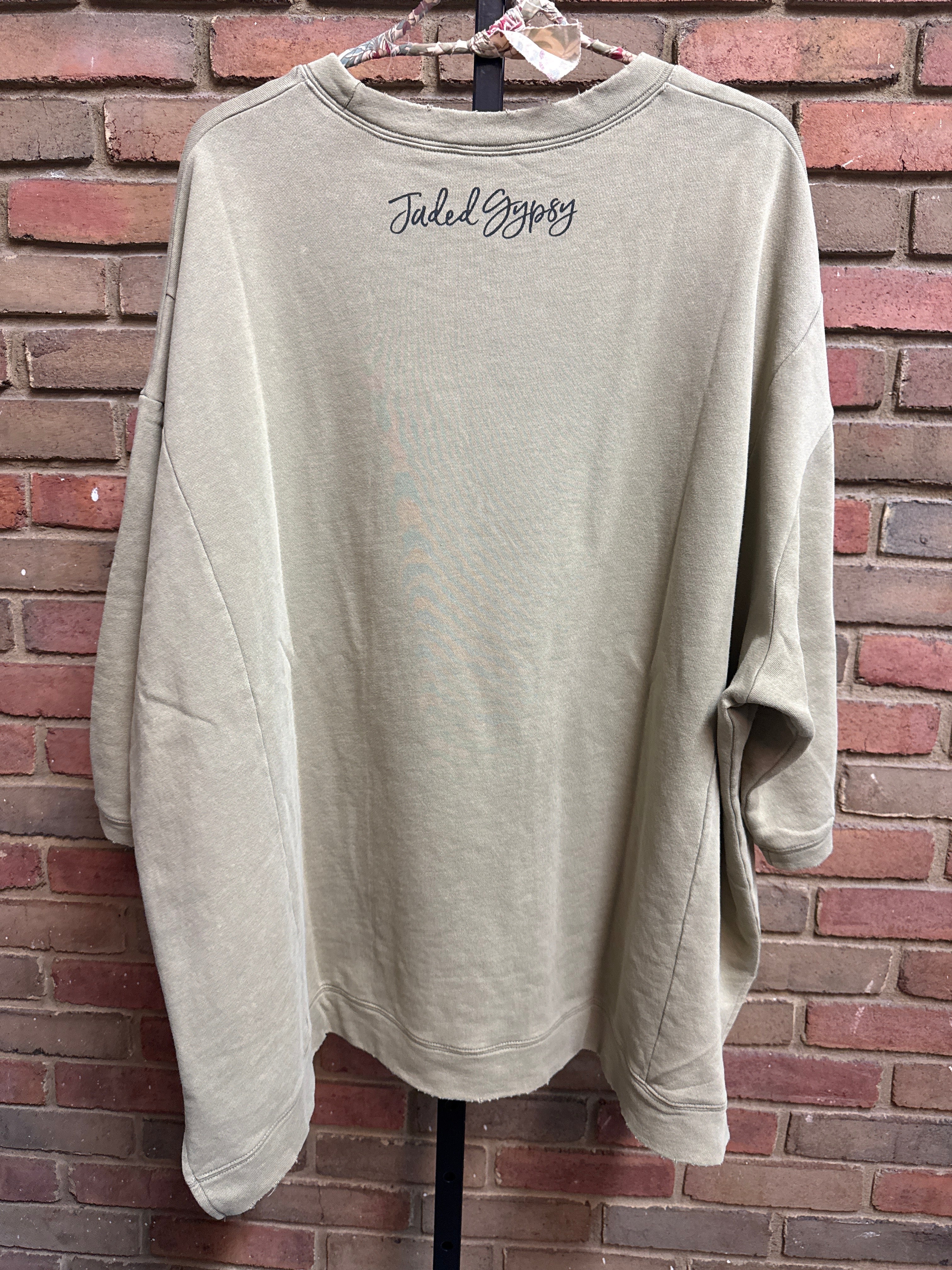 Dance With the Moon Sweatshirt - Olive Sacred