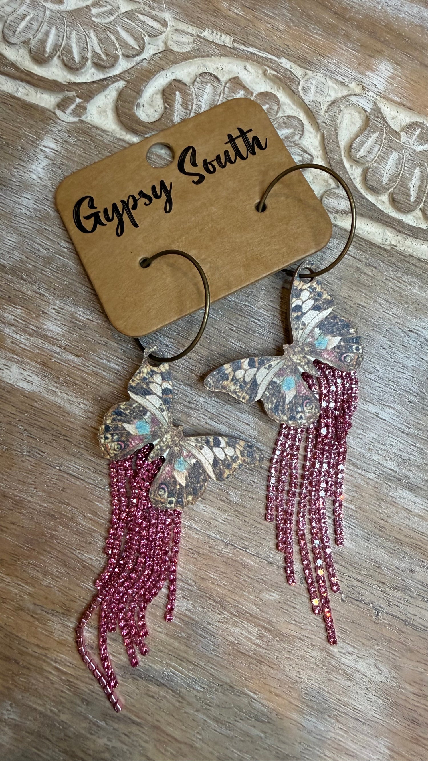 Butterfly Bling Earring