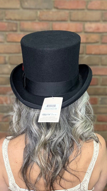 MAJESTIC -Blk Top Hat