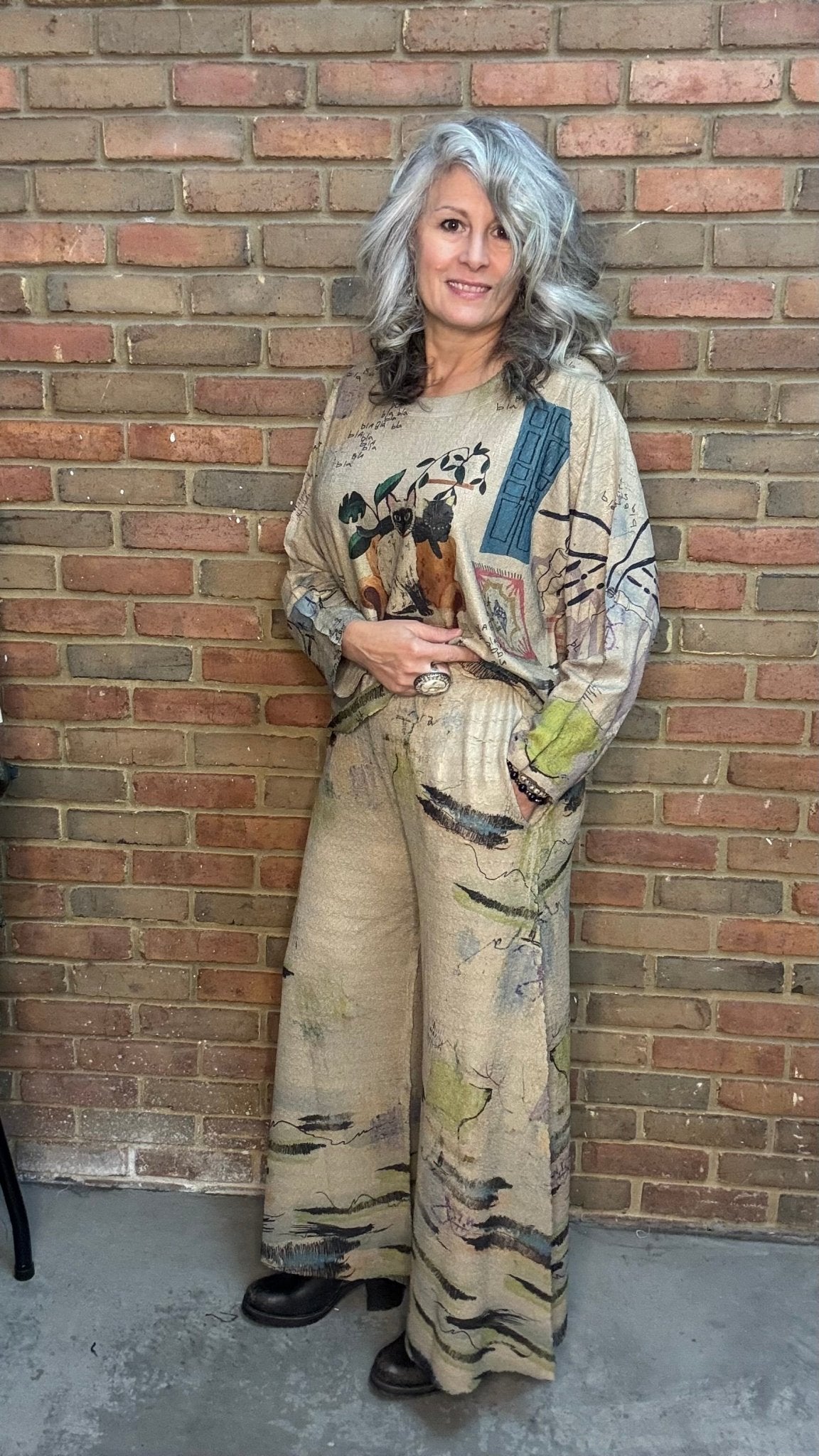 Wide Leg Palazzo Pants - Vintage Vault Boutique
