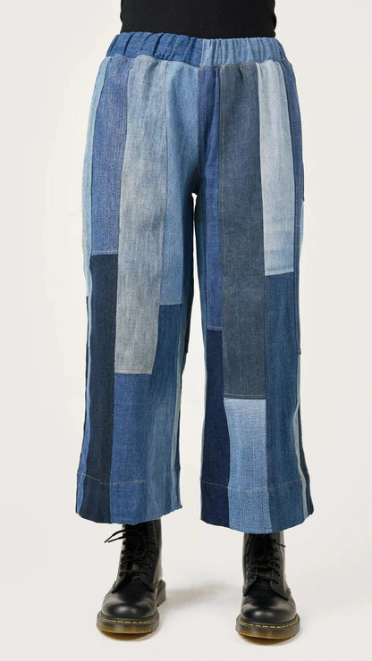 Teona Crop Pant Upcycled Denim