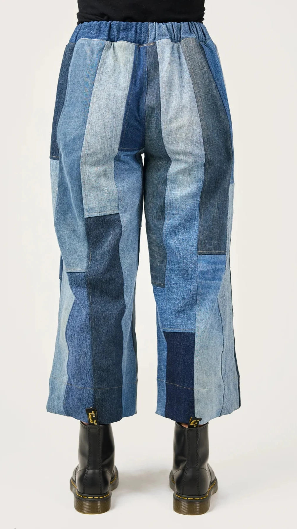 Teona Crop Pant Upcycled Denim