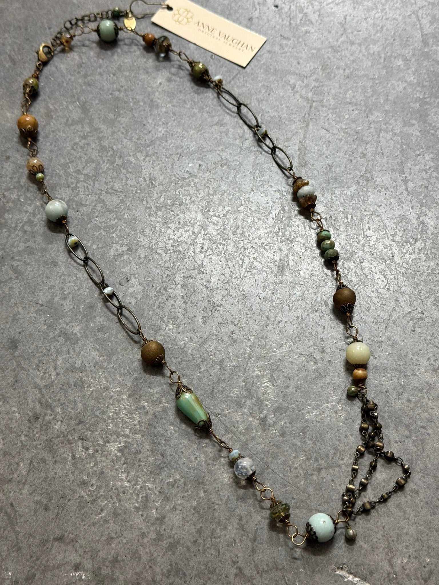 Rustic Creek Necklace N032 - Vintage Vault Boutique