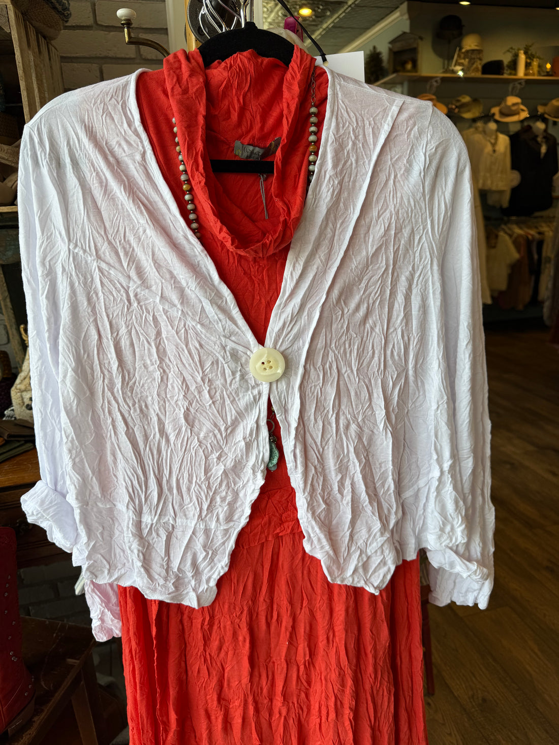 Ginger Jacket Solid White