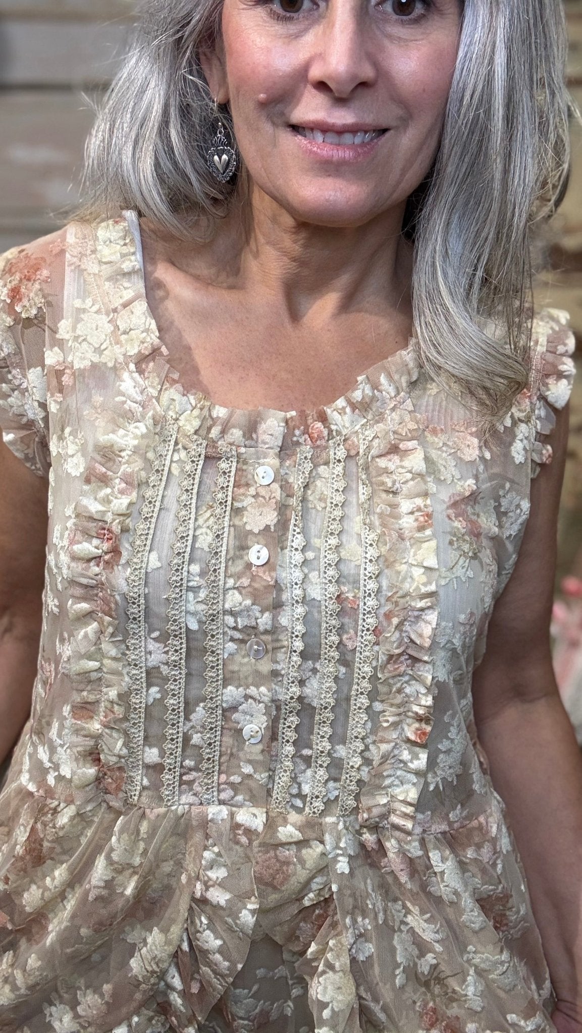 Dance Away Sleeveless Top - Vintage Vault Boutique