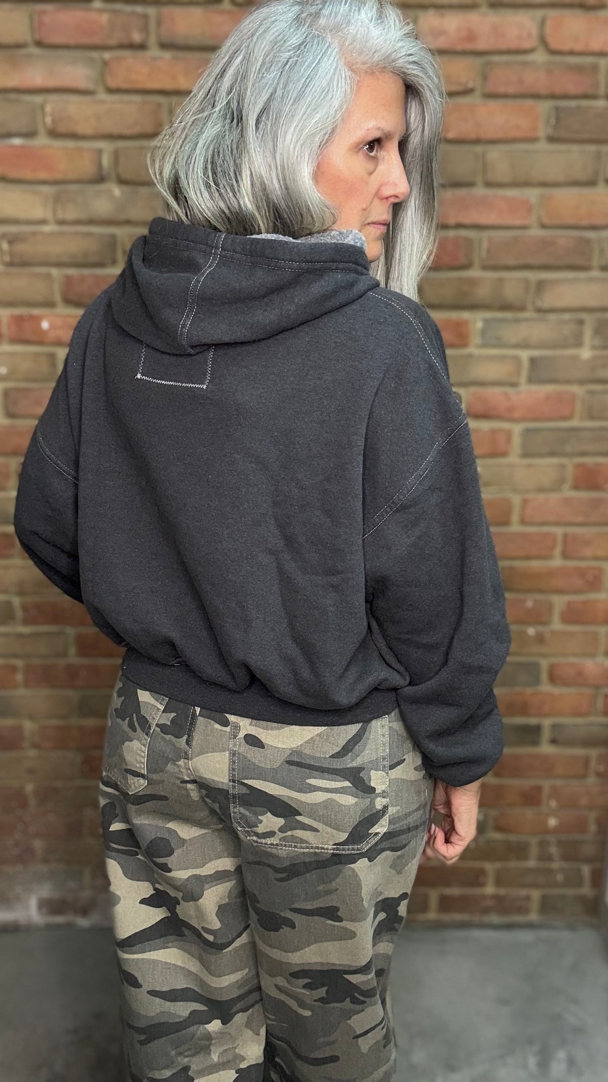 Guns and Roses Cropped Hoodie