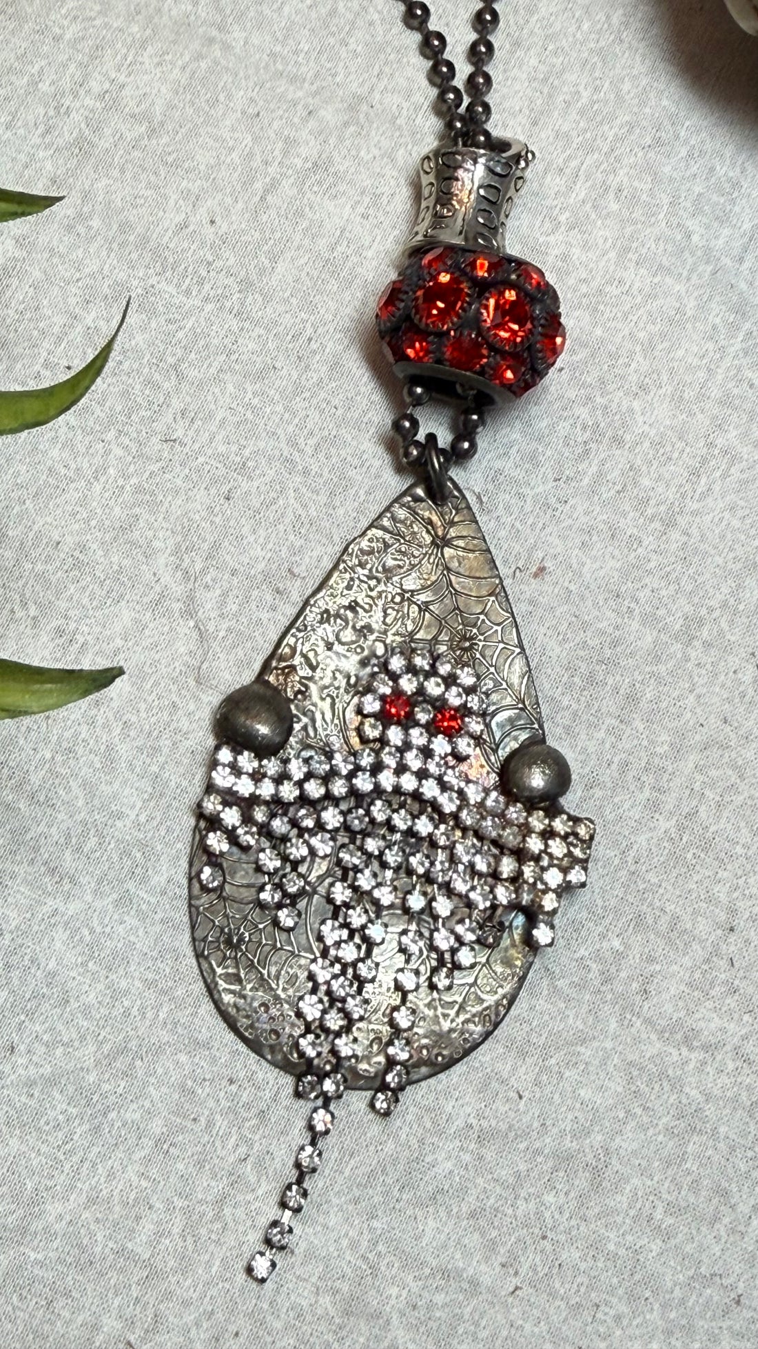 Ghost Bling Ball Necklace