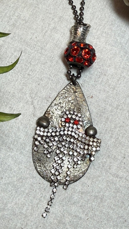Ghost Bling Ball Necklace - Vintage Vault Boutique