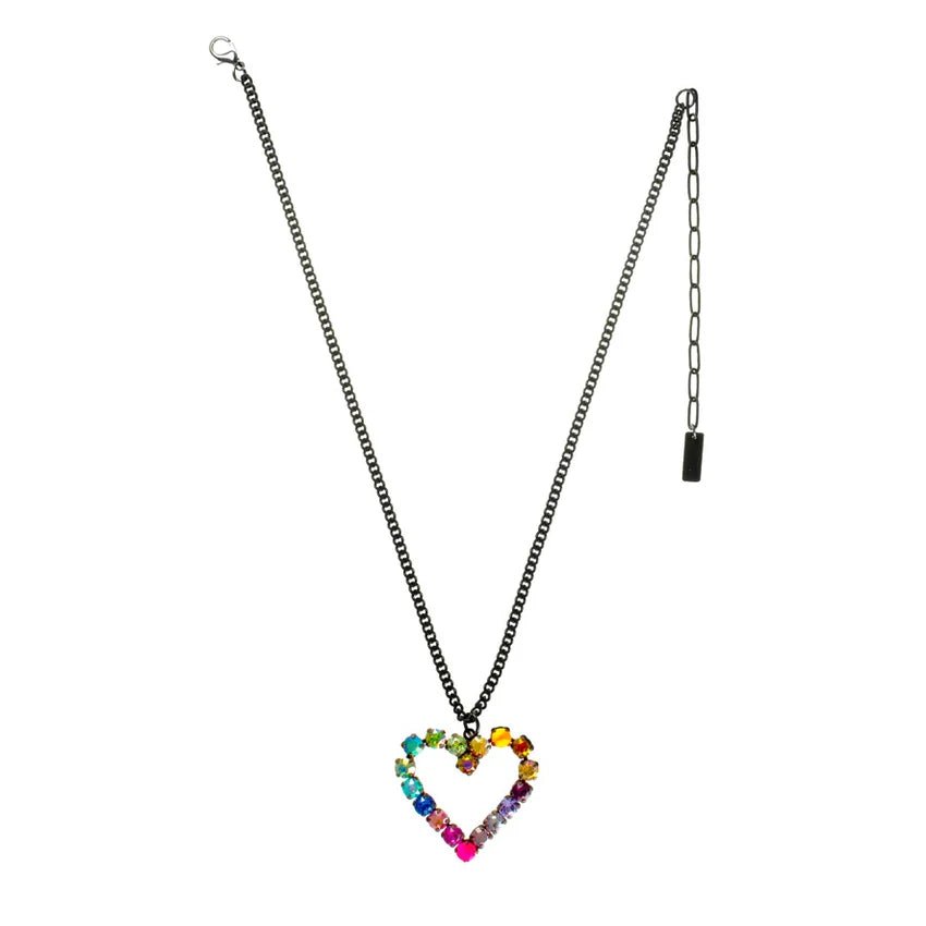 Mini Heart POP Necklace Watermelon - Vintage Vault Boutique