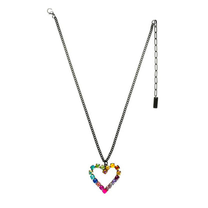 Mini Heart POP Necklace Watermelon - Vintage Vault Boutique