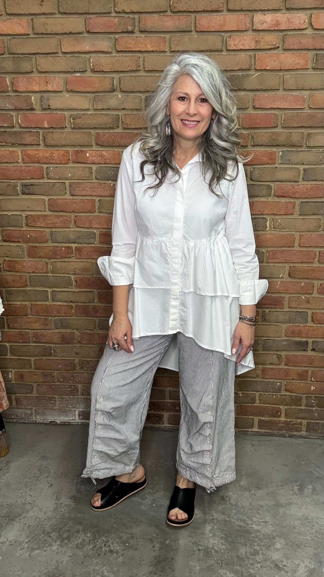 Diana Shirt in White - Vintage Vault Boutique