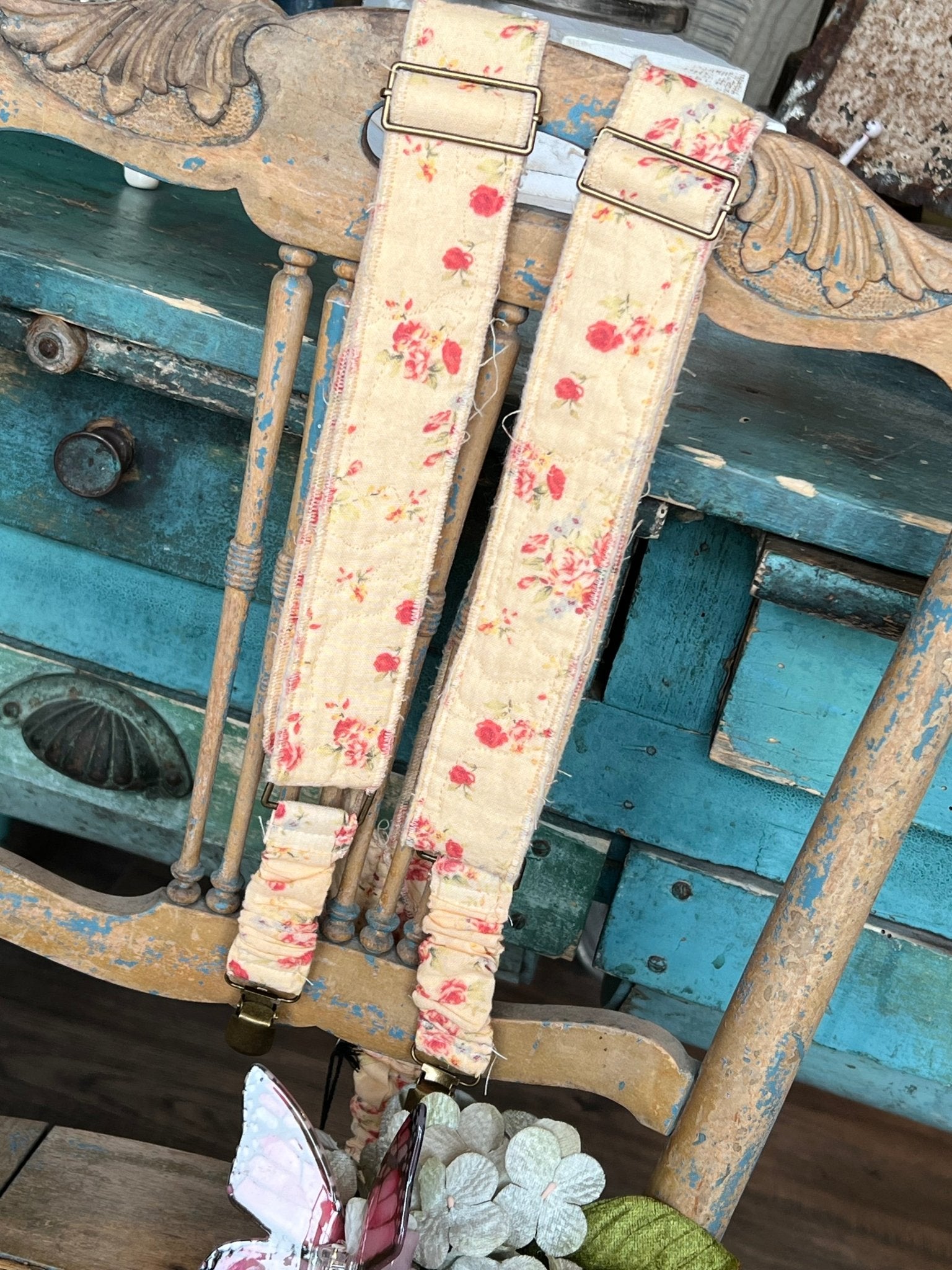 Gypsy Quilted Suspenders - Vintage Vault Boutique
