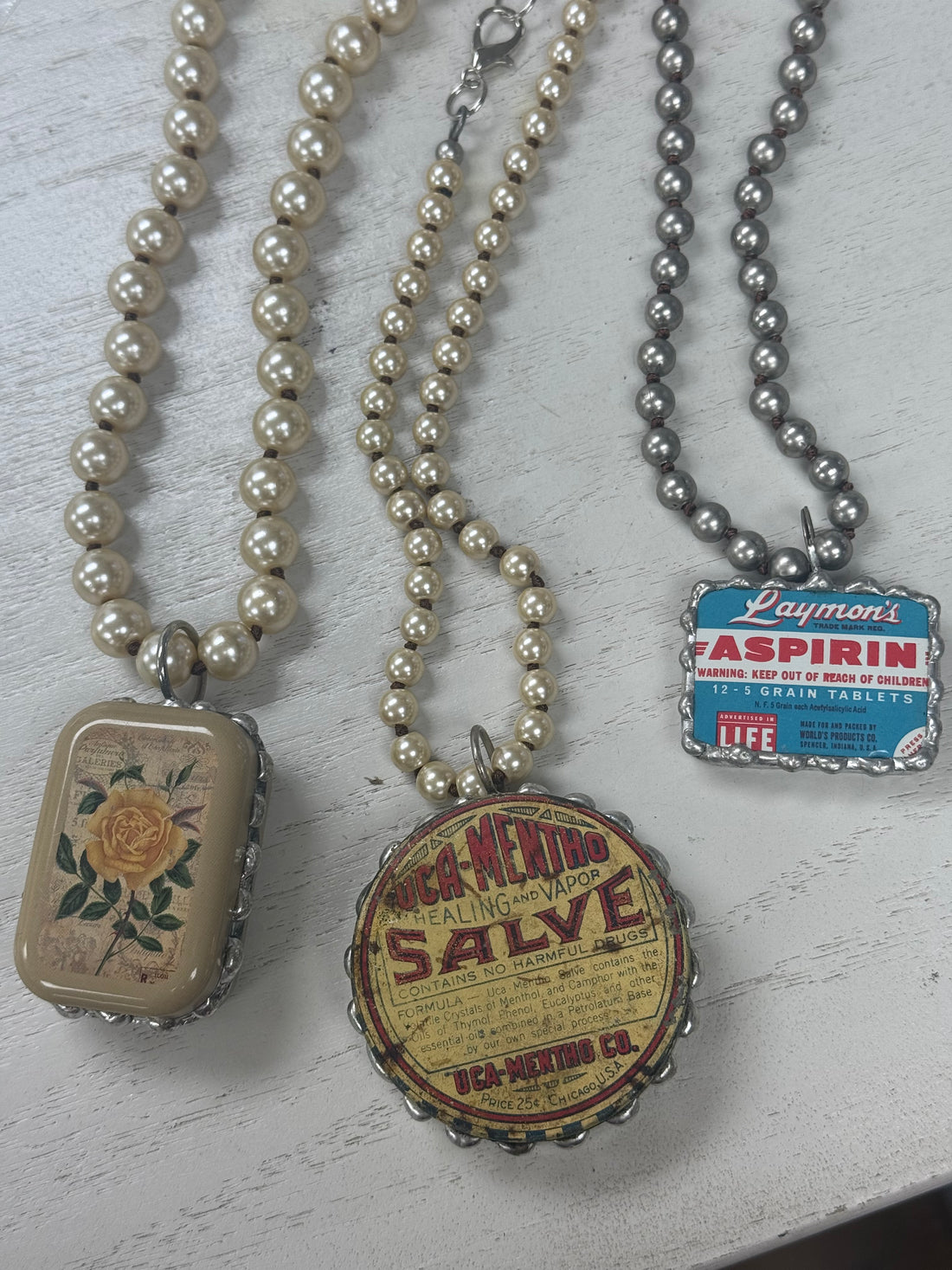 Vintage Tin Necklace