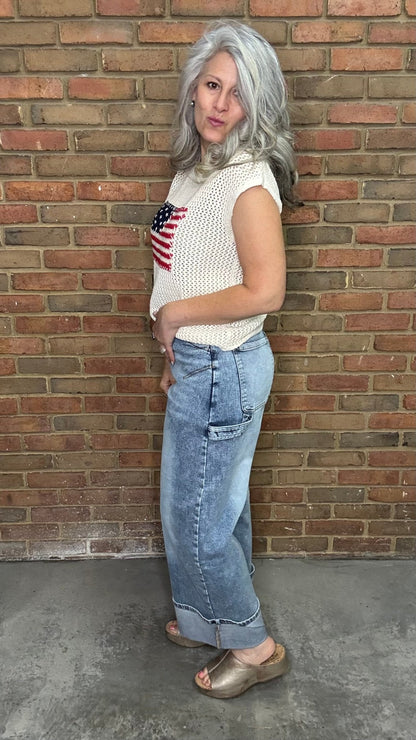 Washed and Worn Slim Barrel Jean - Vintage Vault Boutique