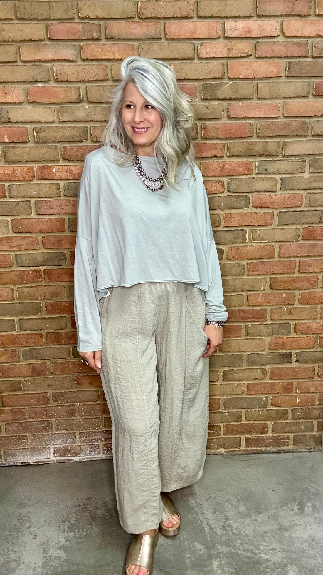 Moon Drape Neck Top