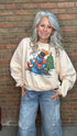 Hand Painted Snowman Sweatshirt - Vintage Vault Boutique