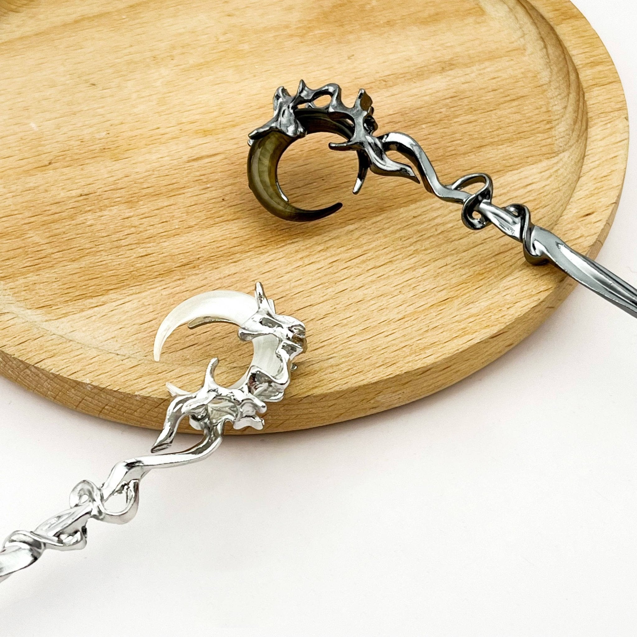 Crescent Wrap Hairpin - Vintage Vault Boutique