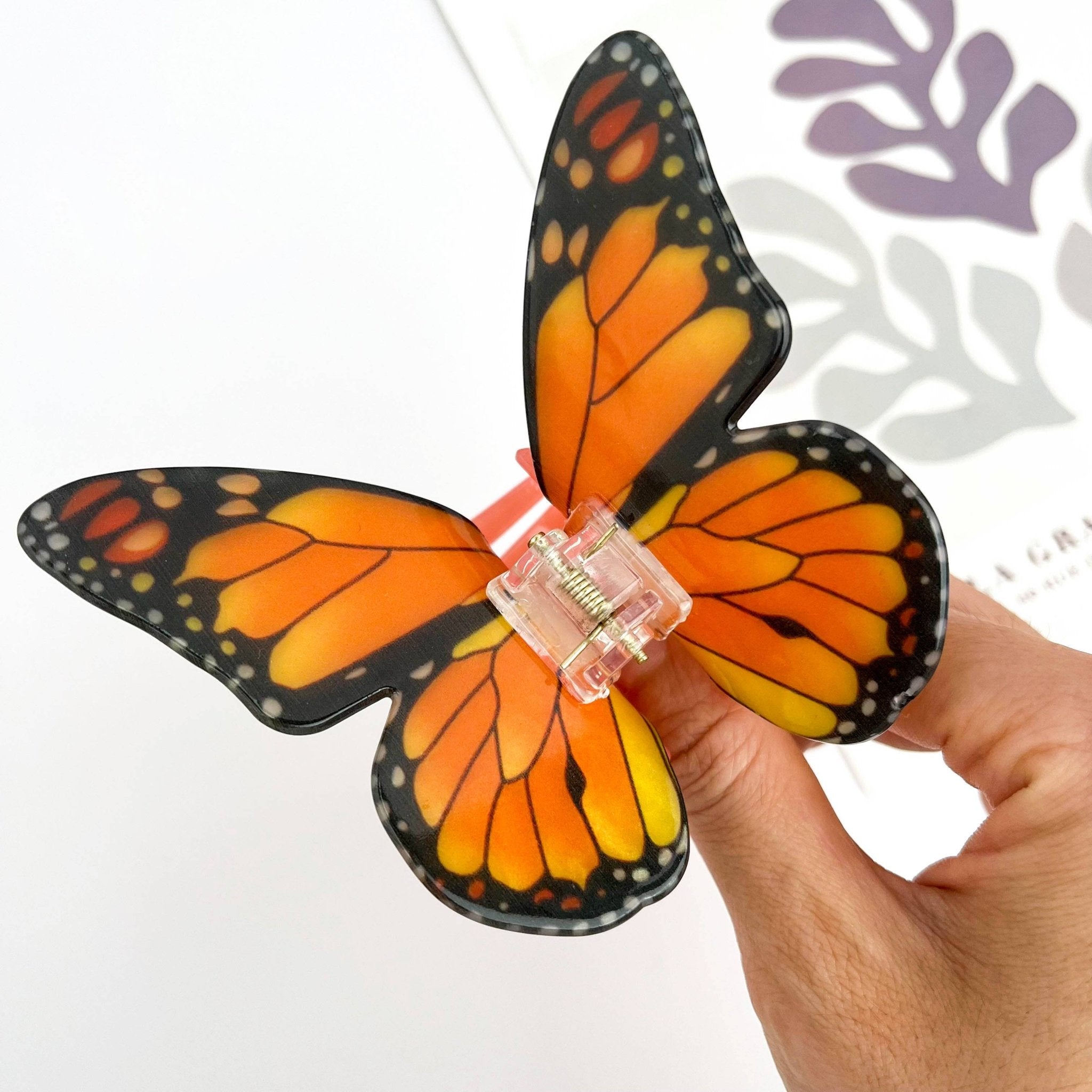 Large Butterfly Hair Clip - Vintage Vault Boutique