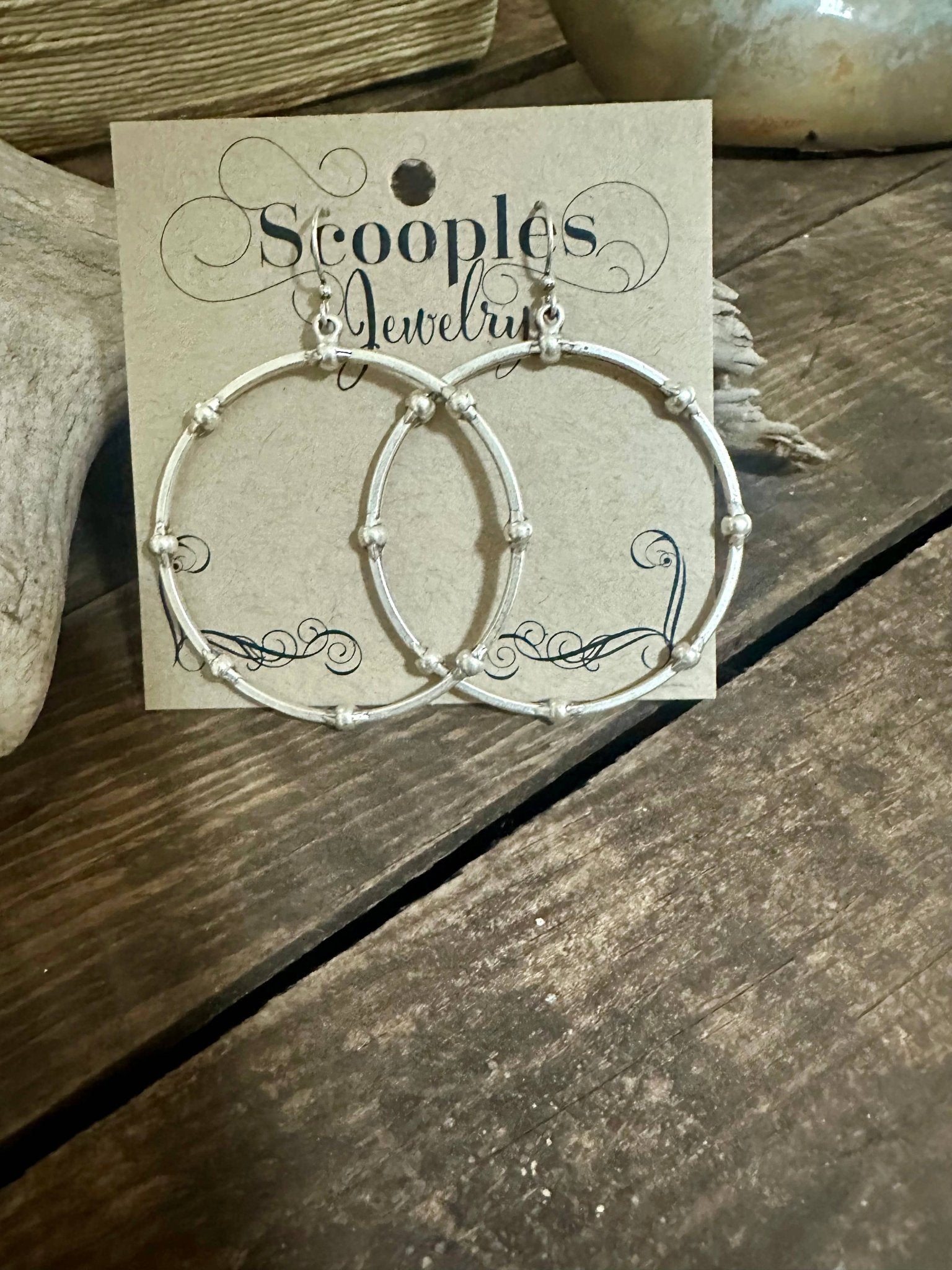 Silver Hoopla Earring - Vintage Vault Boutique