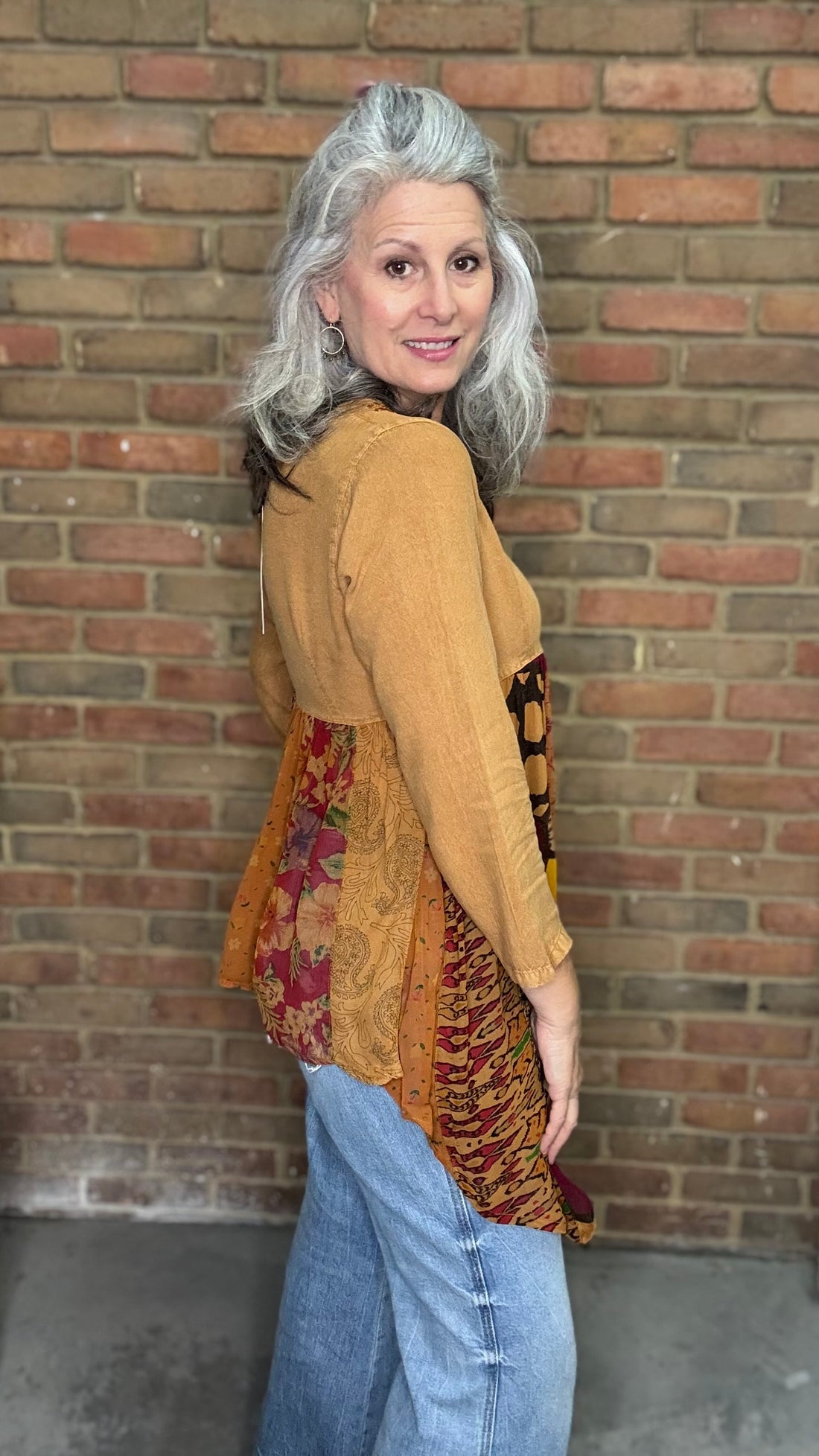 Rustic Bohemian Embroidered Top
