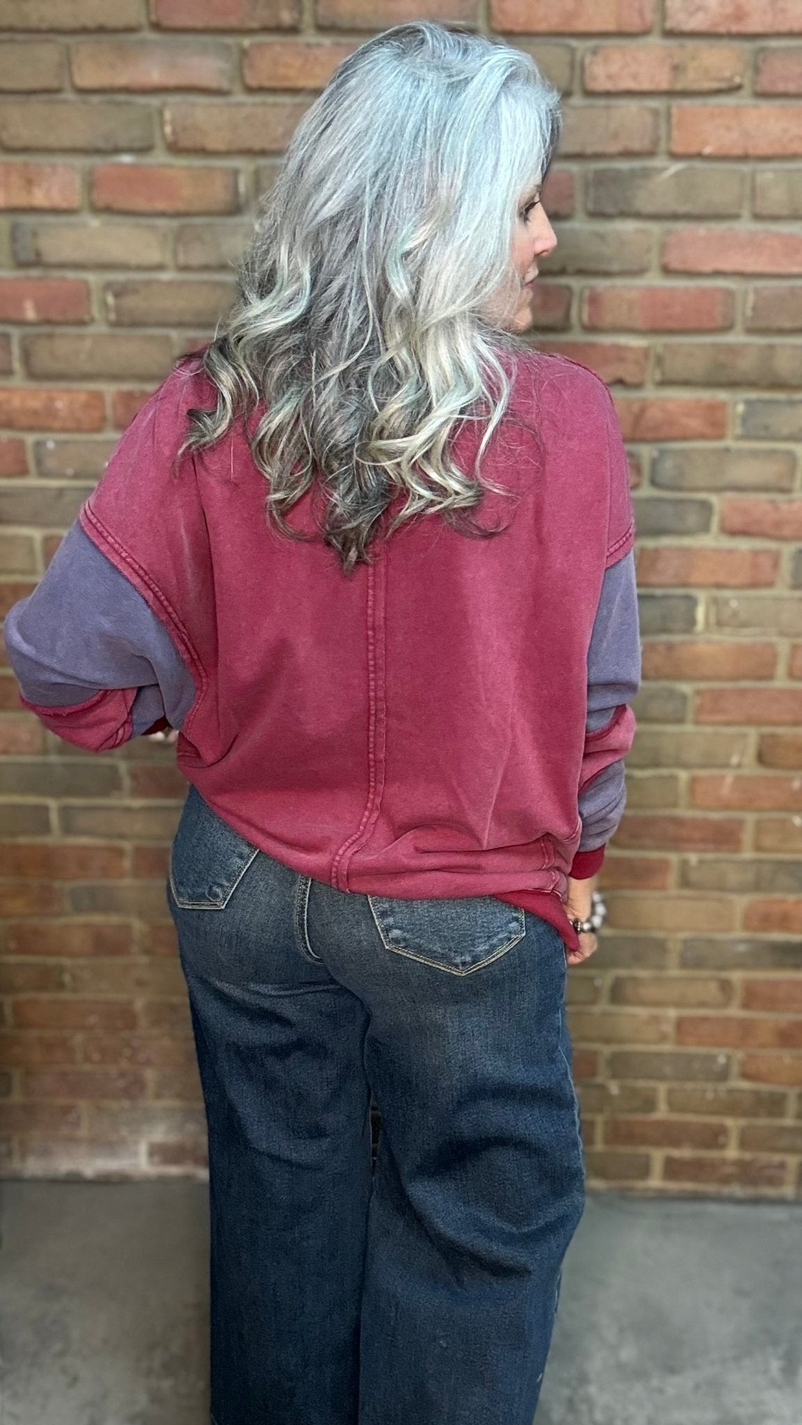 Game Day Football Patch Sweatshirt - Vintage Vault Boutique