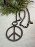 Rustic Peace Necklace - Vintage Vault Boutique