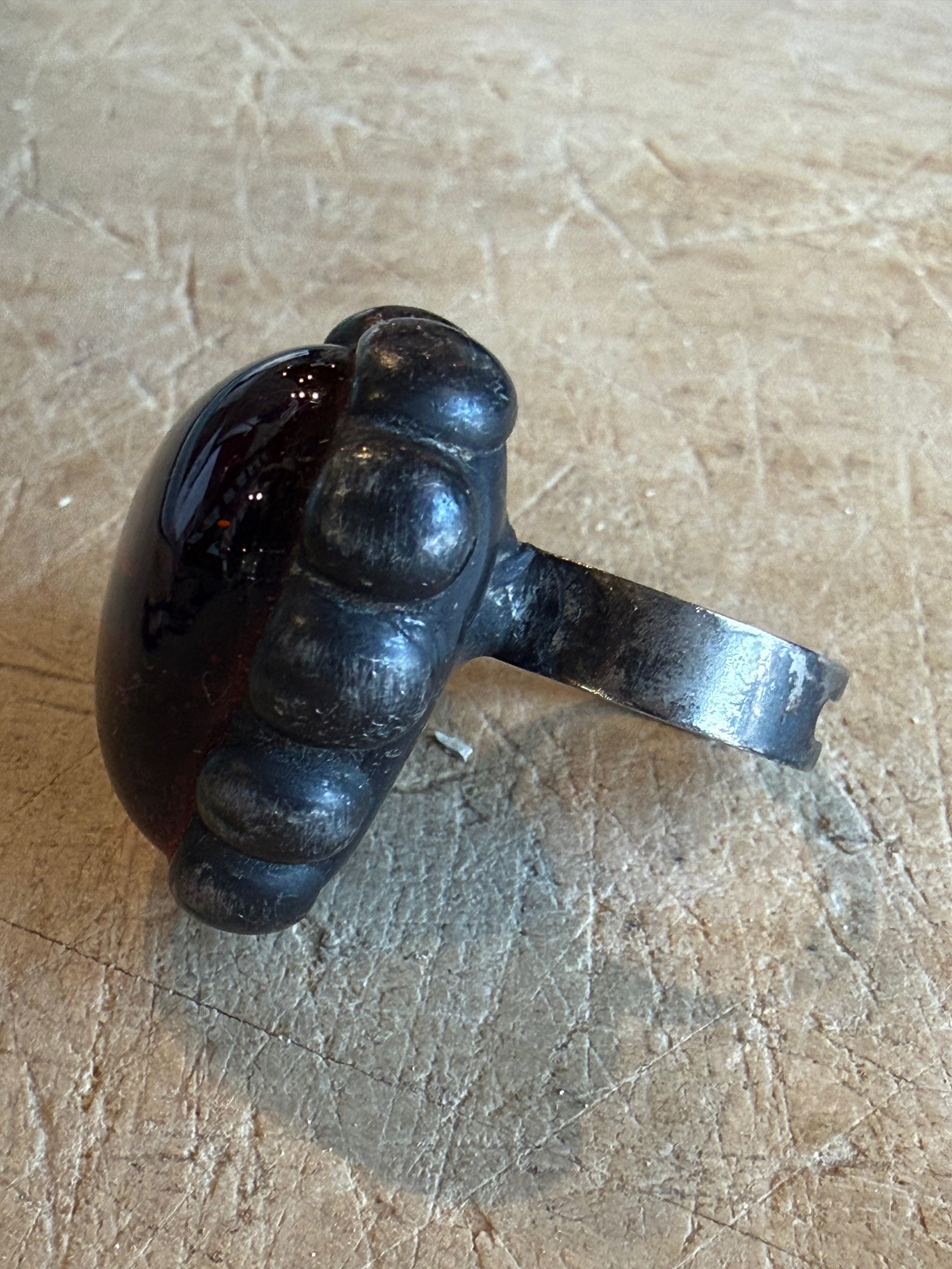 Ruby Glass Ring