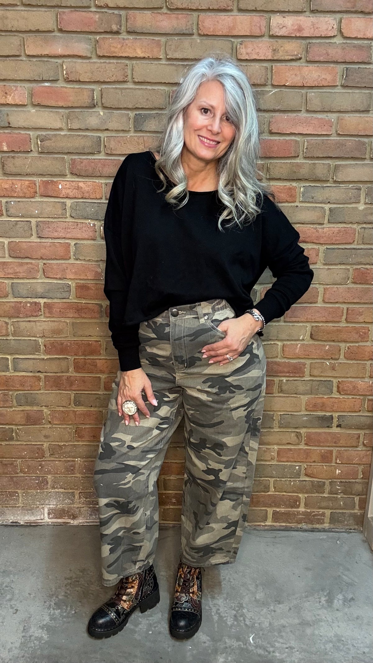 Black Sweater Crop Top