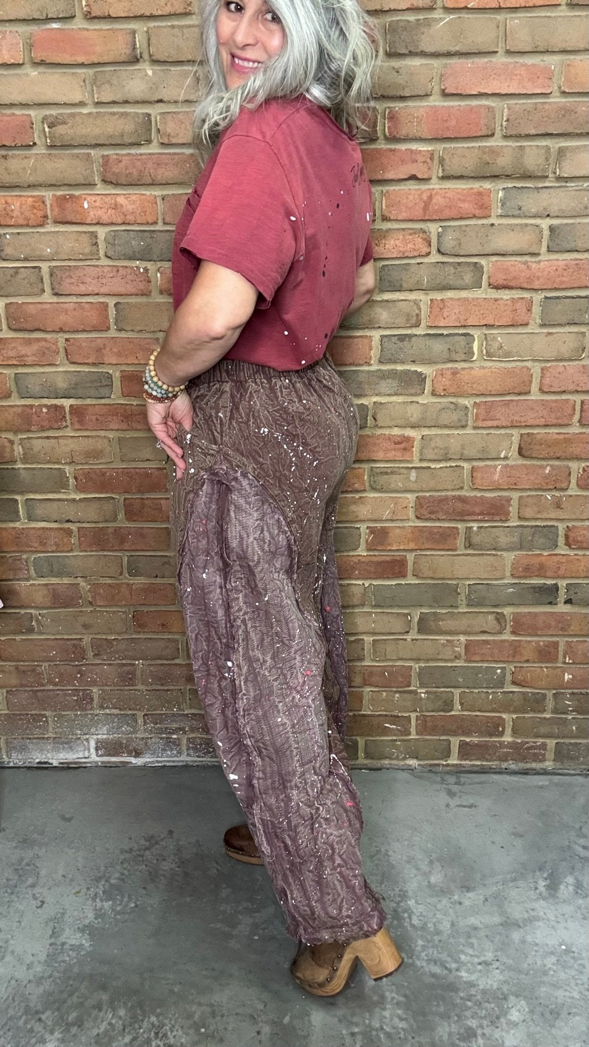 Taking Sides Pants - Sunset - Vintage Vault Boutique