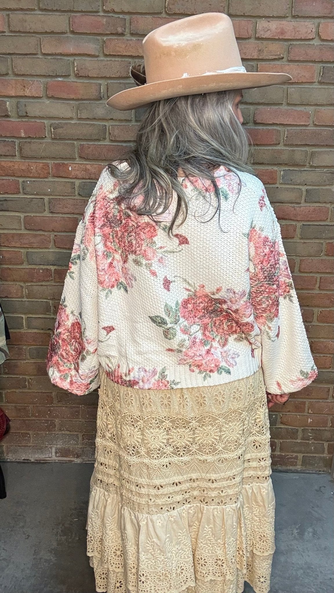 Floral Surrender Sweater - Vintage Vault Boutique