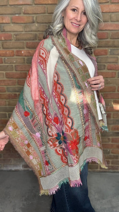 Festive Shawl - Combo - Vintage Vault Boutique
