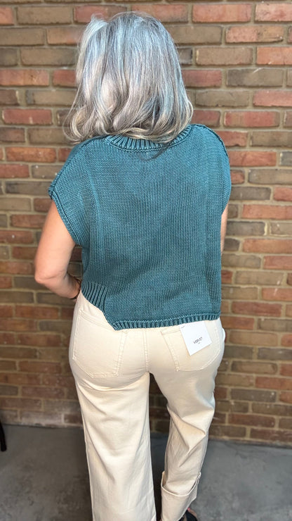 Sleeveless Sweater Vest TEAL