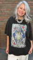 Queen of Hearts Card T-Shirt - Vintage Vault Boutique
