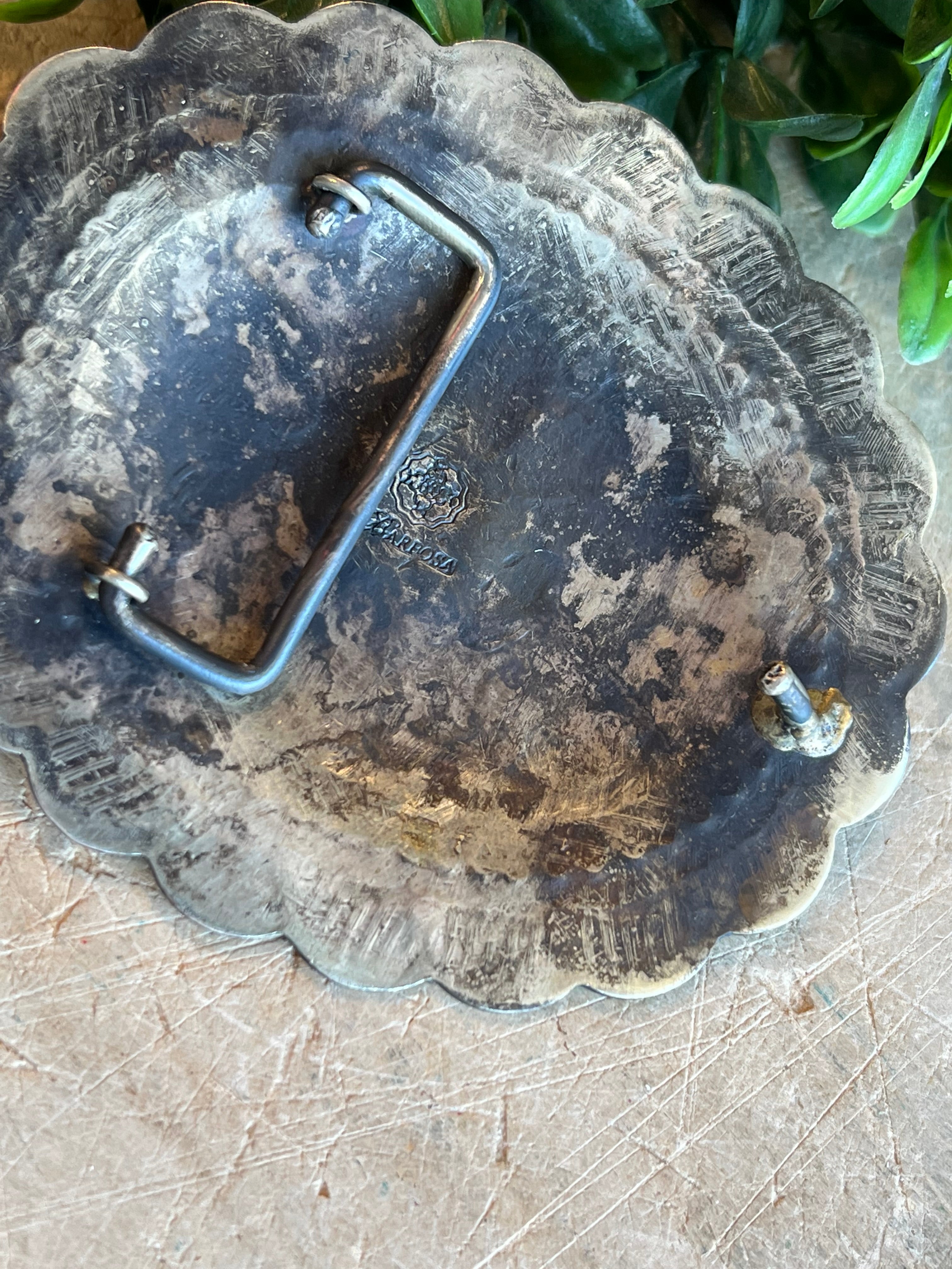 Coral Concho Buckle
