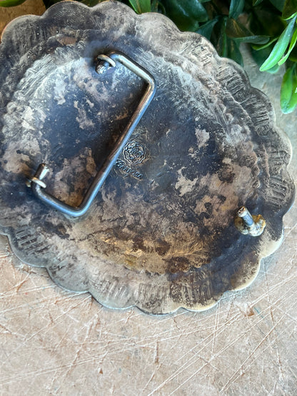 Coral Concho Buckle