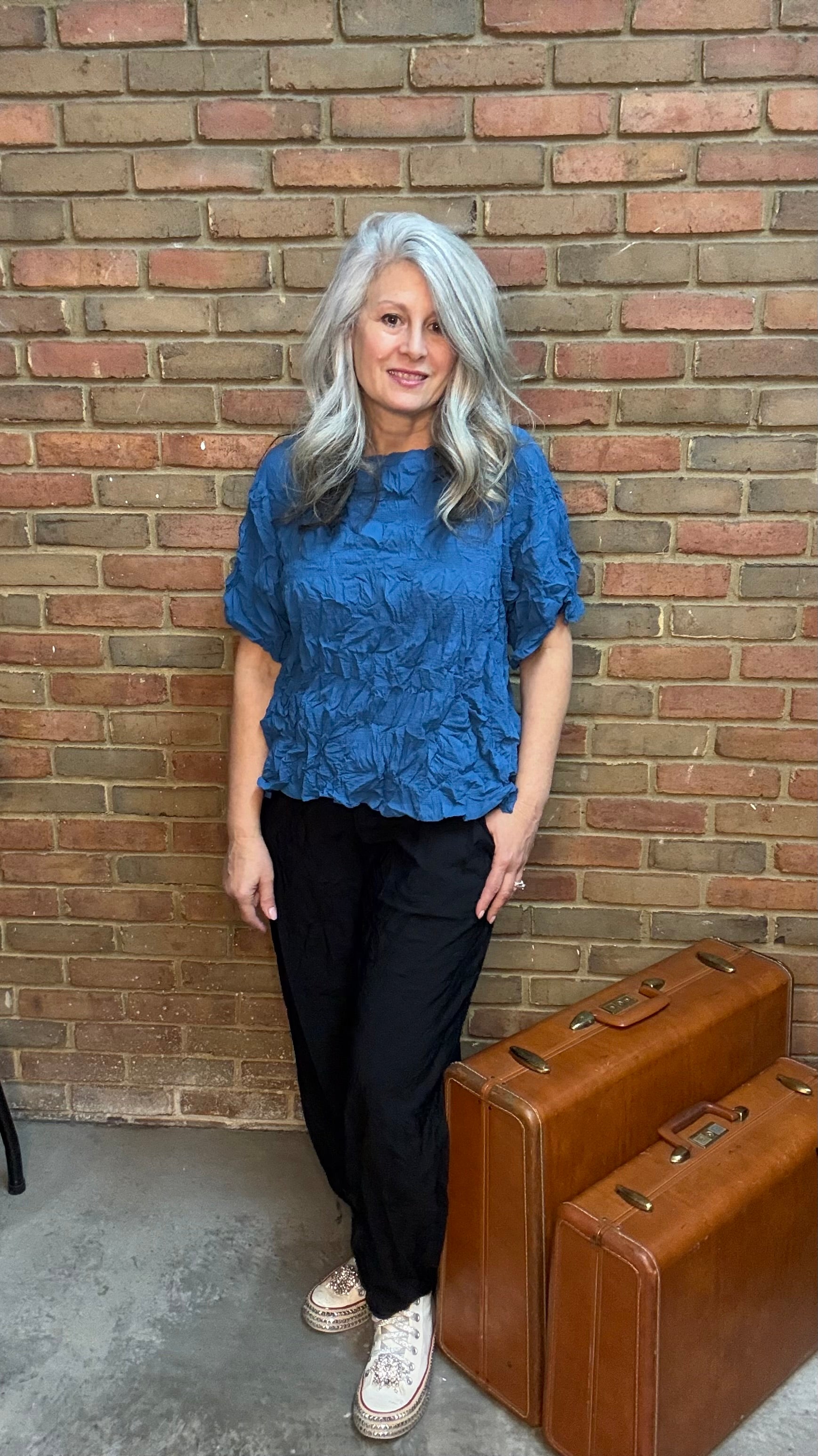 Orabella Top Cadet Blue