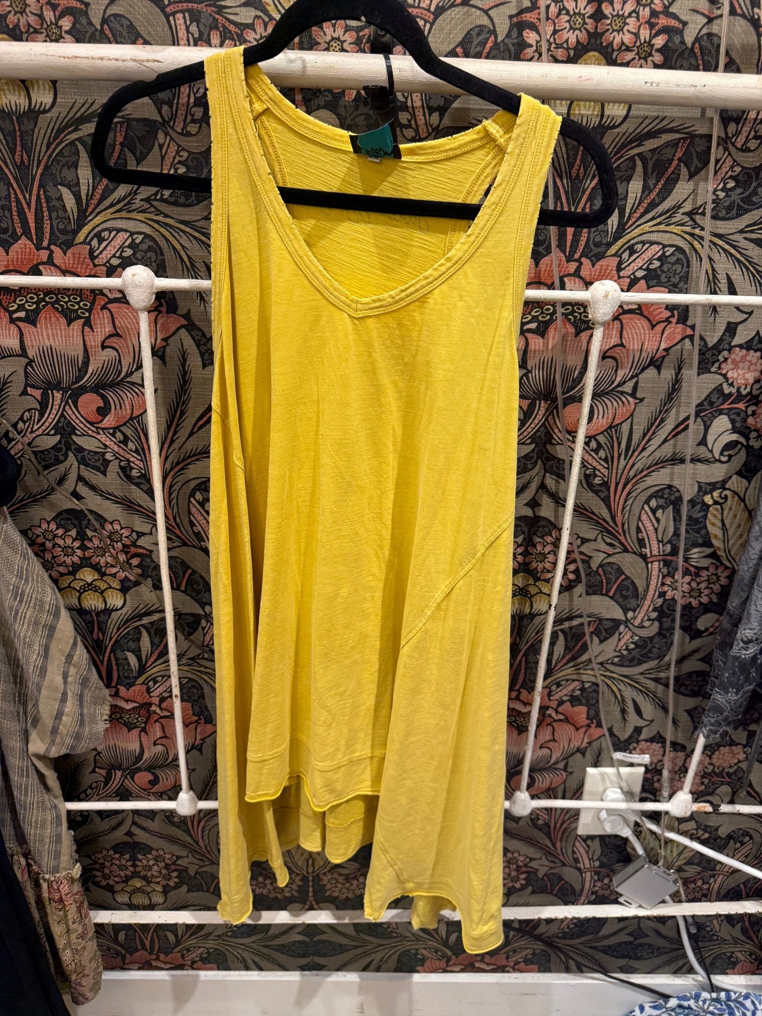 Beyond The Moon Tank - Vintage Mustard - Vintage Vault Boutique