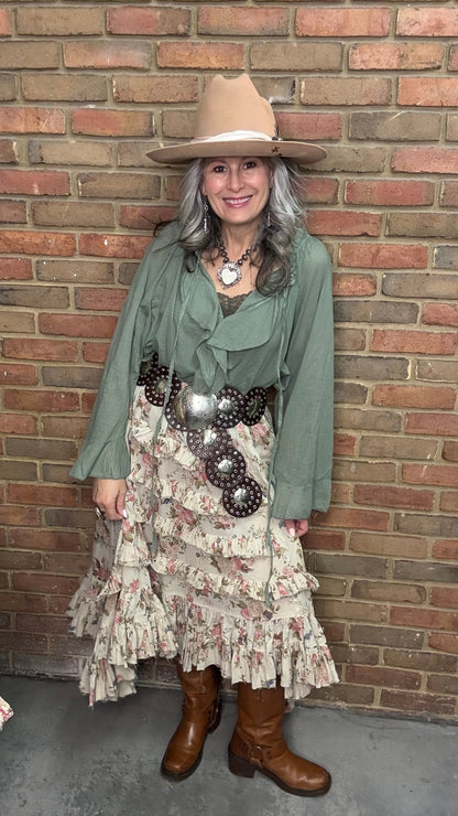 Blooming Romance Skirt - Vintage Vault Boutique