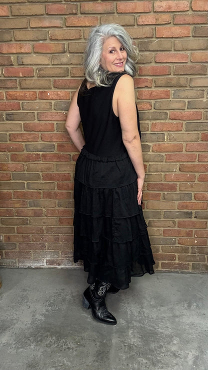 Rio Dress in Black - Vintage Vault Boutique