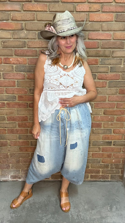 Earthsong Harem Pants - Chambray