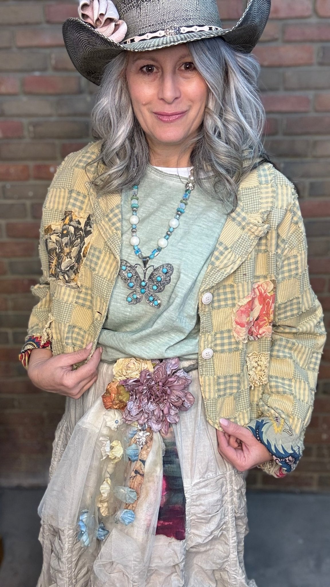 Cloud Ember Crop Jacket - Vintage Vault Boutique