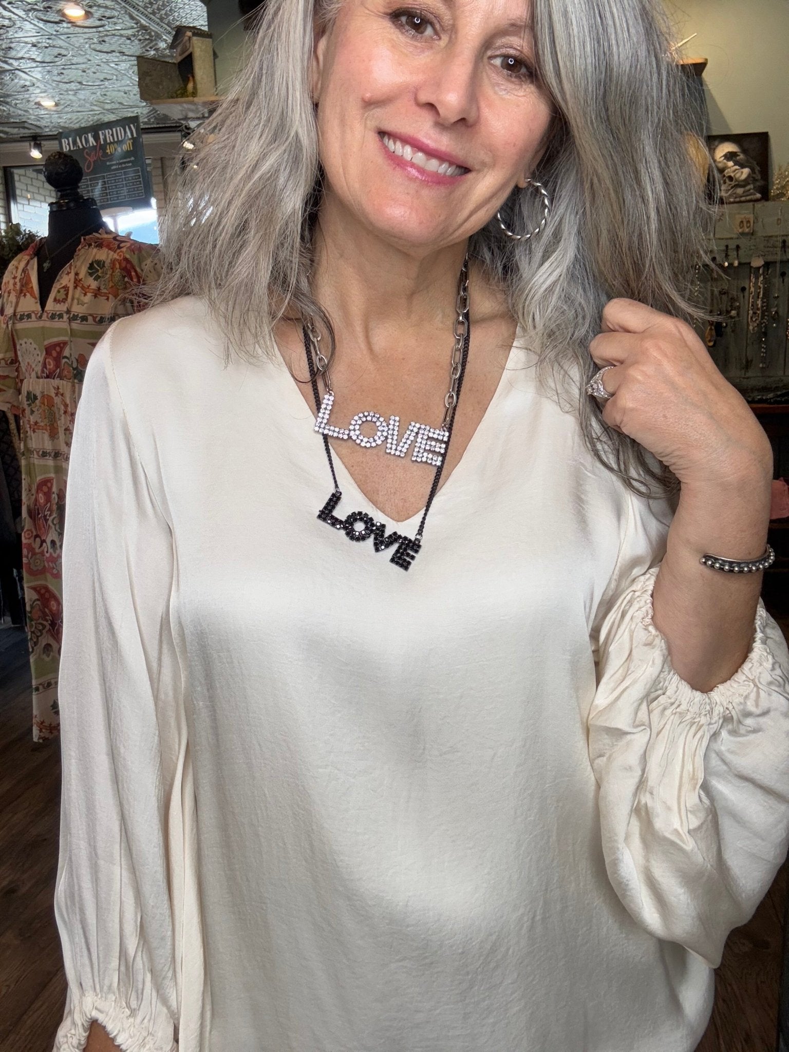 Mini La La LOVE Necklace Smutt - Vintage Vault Boutique