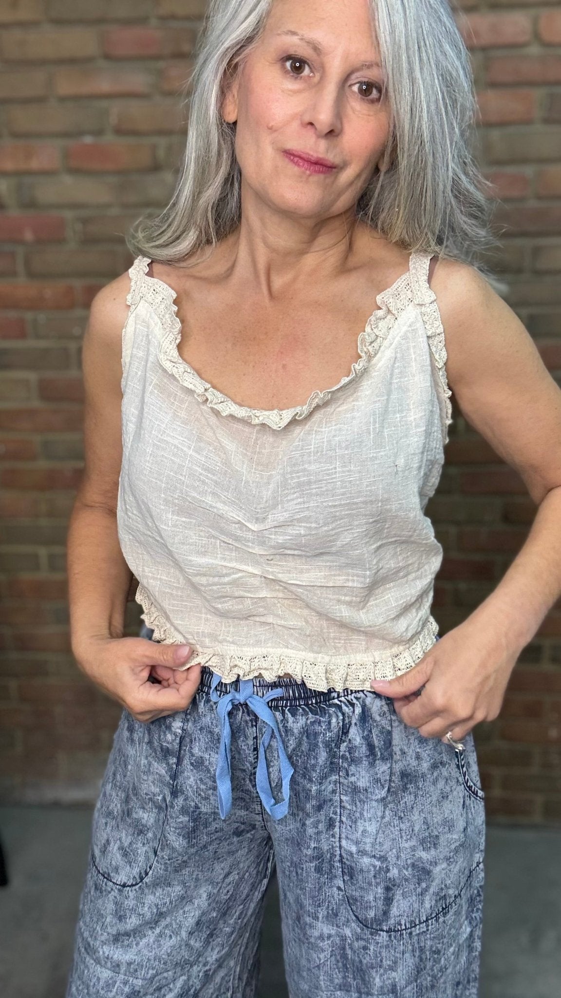 Cotton Lace Bra Top - Vintage Vault Boutique