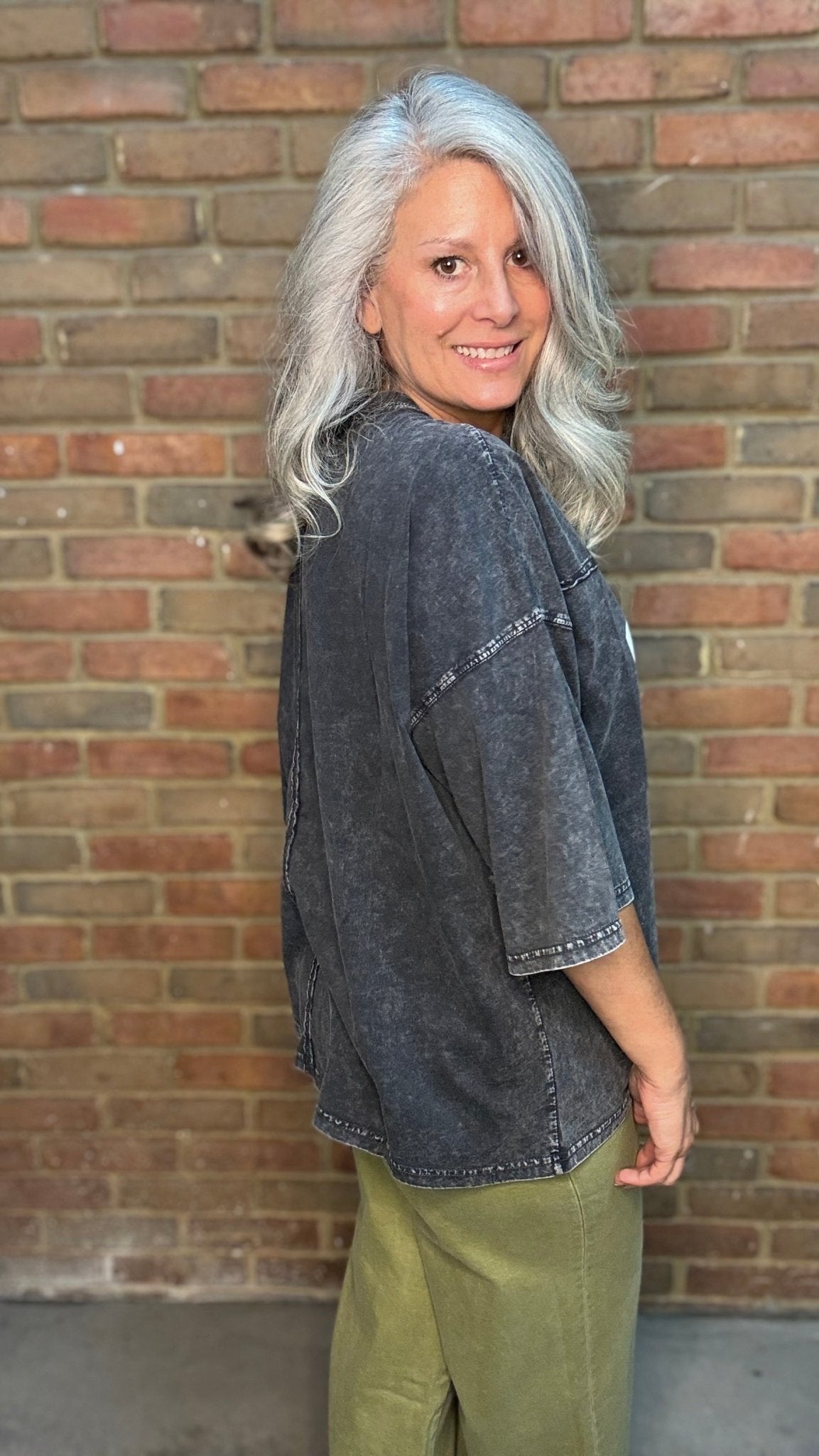 67 Number Graphic Top - Vintage Vault Boutique